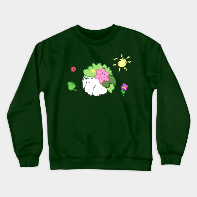 Chubby Hedgehog Crewneck Sweatshirt by GummiFrogArt